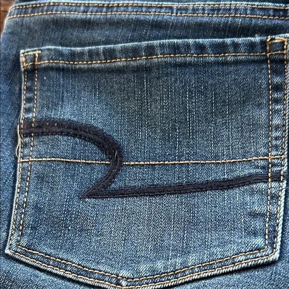 American Eagle Outfitters Dark Blue Jean Shorts Sz 4 - Picture 6 of 6